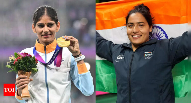 Parul Chaudhary, Annu Rani clinch gold as track and field athletes shine at Asian Games | Asian Games 2023 News